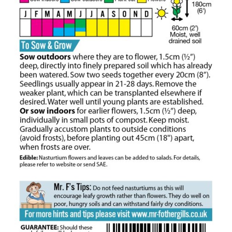 NASTURTIUM (Trailing) Mixed