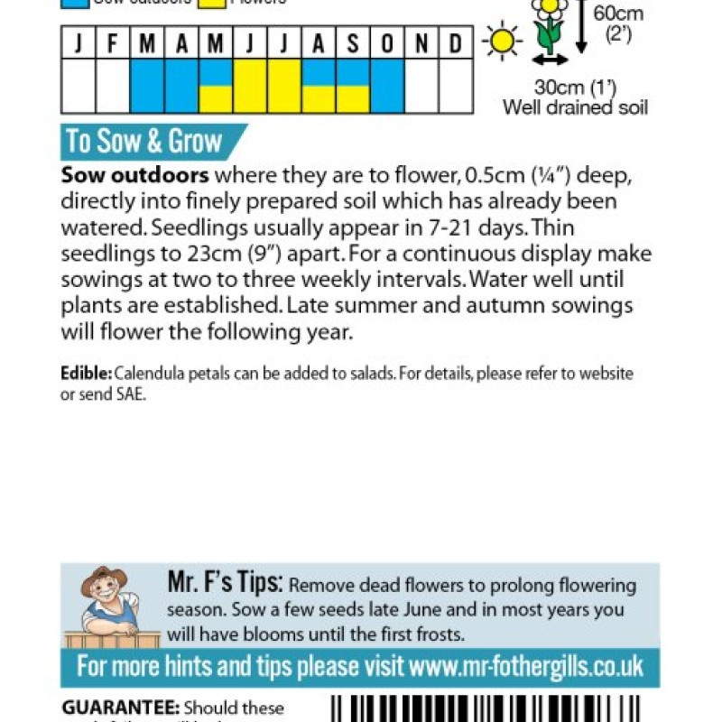 CALENDULA Pot Marigold Nova