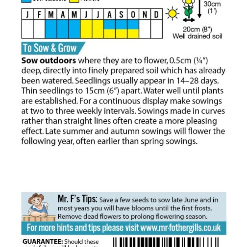 CALIFORNIAN POPPY Single Mixed