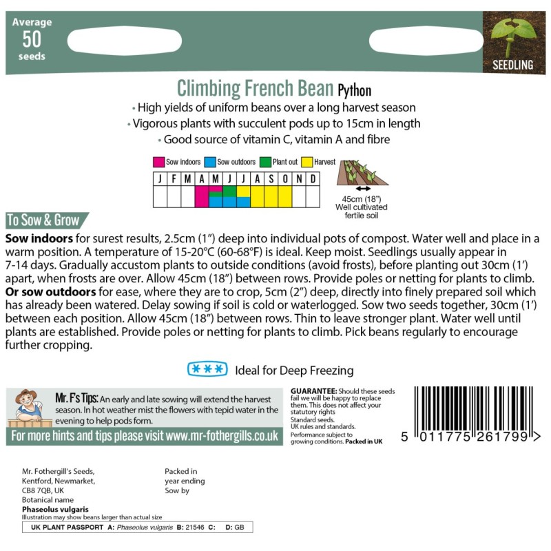 CLIMBING FRENCH BEAN Python