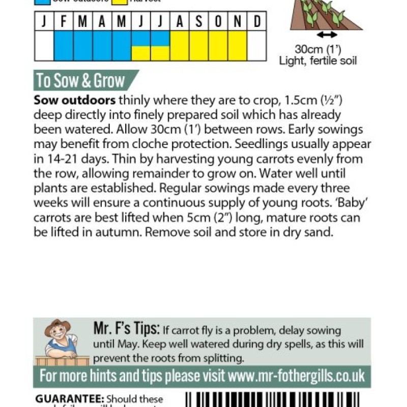 CARROT (Baby Chantenay) Cascade F1