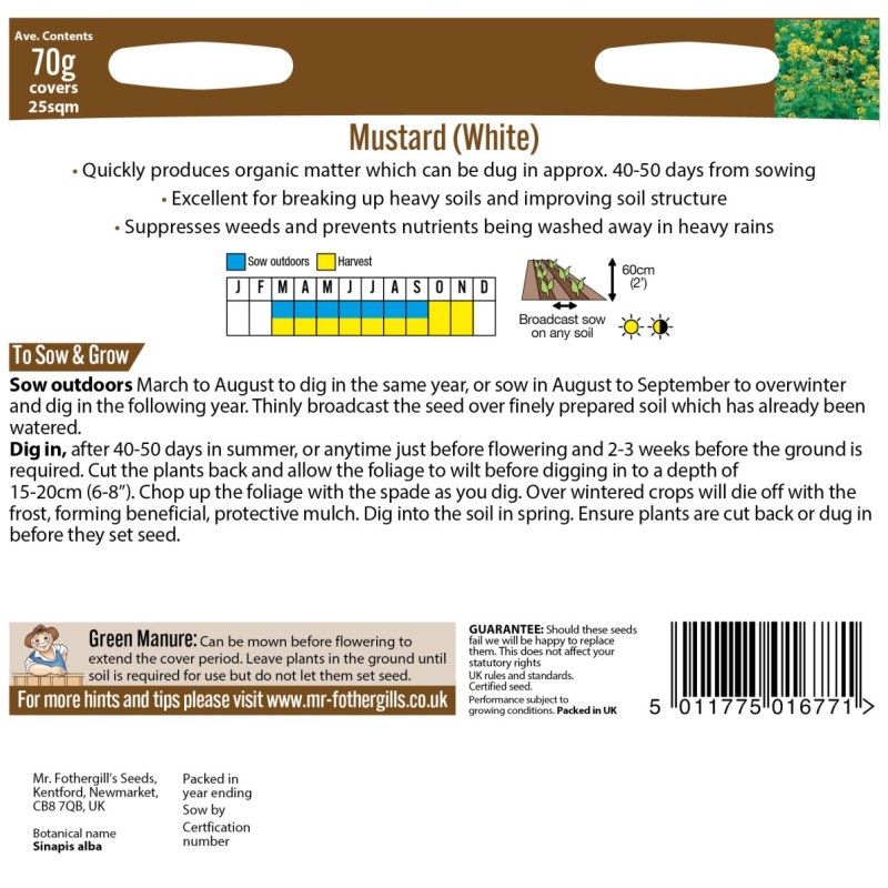 GREEN MANURE Mustard (White)